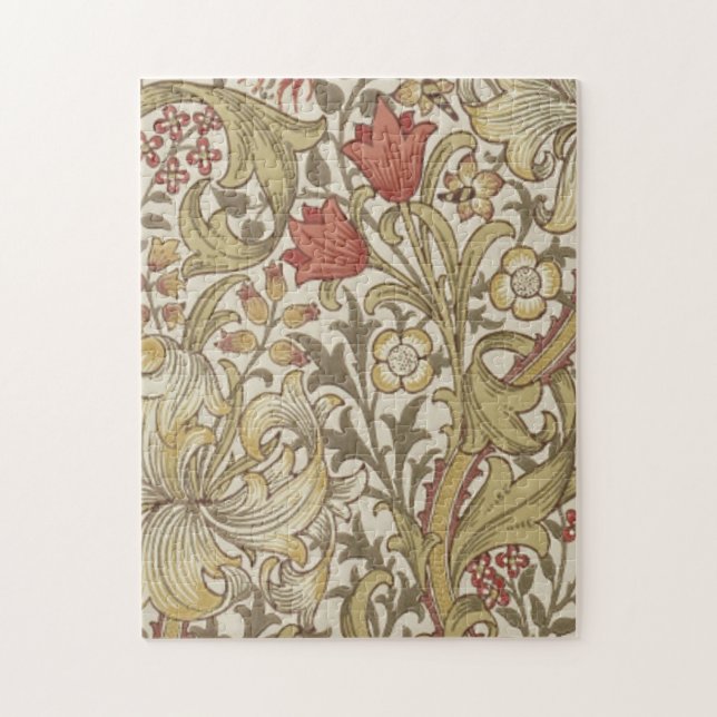 William Morris Golden Lily Jigsaw Puzzle (Vertical)