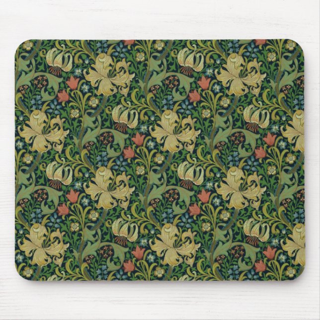 William Morris Golden Lily Mouse Mat (Front)
