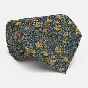William Morris Golden Lily Pattern Tie