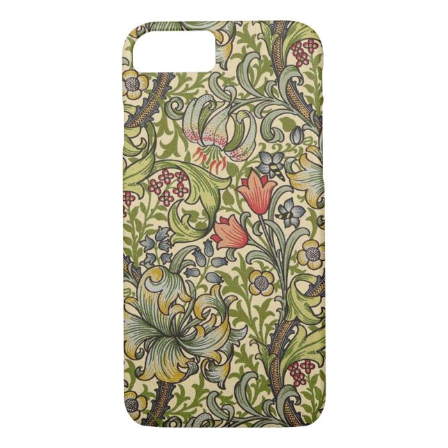 William Morris Golden Lily Restored Pattern Case-Mate iPhone Case (Back)