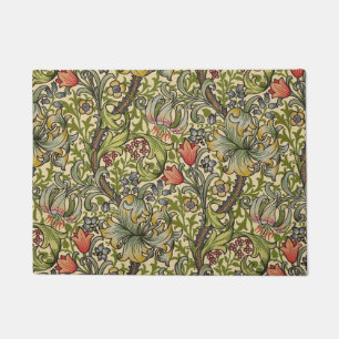 William Morris Golden Lily Restored Pattern Doormat
