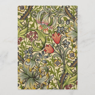 William Morris Golden Lily Restored Pattern Invitation