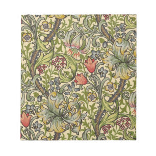 William Morris Golden Lily Restored Pattern Notepad