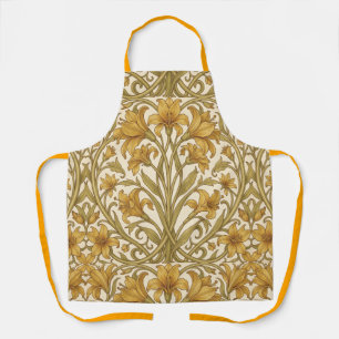 William Morris Golden Lily Vintage Floral Design Apron