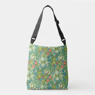William Morris Golden Lily Vintage Floral Design Crossbody Bag