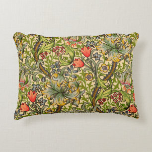 William Morris Golden Lily Vintage Floral Design Decorative Cushion
