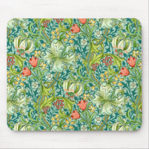 William Morris Golden Lily Vintage Floral Design Mouse Mat