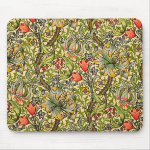 William Morris Golden Lily Vintage Floral Design Mouse Mat