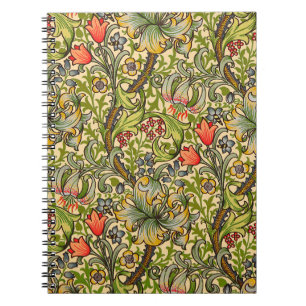 William Morris Golden Lily Vintage Floral Design Notebook