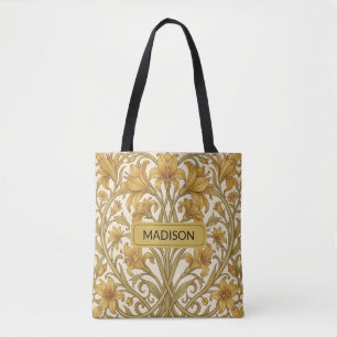 William Morris Golden Lily Vintage Floral Design Tote Bag