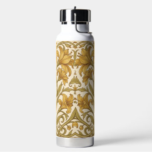 William Morris Golden Lily Vintage Floral Design Water Bottle