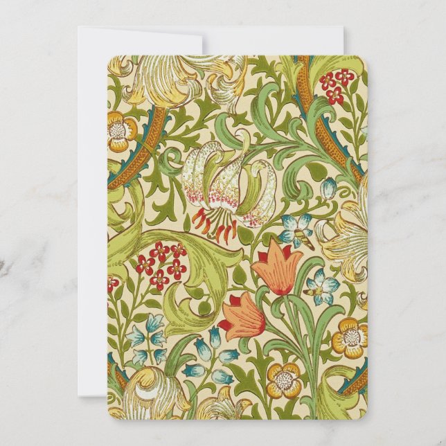 William Morris Golden Lily Vintage Pre-Raphaelite (Front)