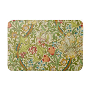 William Morris Golden Lily Vintage Pre-Raphaelite Bath Mat