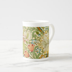 William Morris Golden Lily Vintage Pre-Raphaelite Bone China Mug