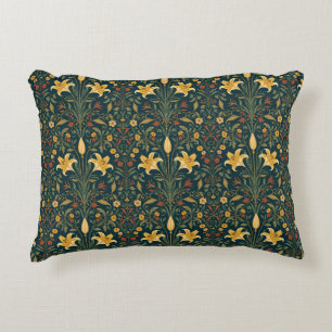 William Morris Golden Lily Vintage Pre-Raphaelite Decorative Cushion