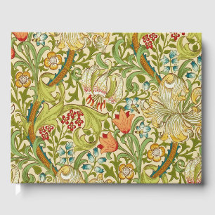 William Morris Golden Lily Vintage Pre-Raphaelite Guest Book