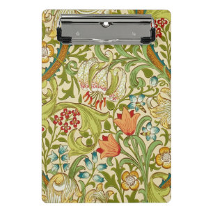 William Morris Golden Lily Vintage Pre-Raphaelite Mini Clipboard