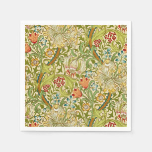 William Morris Golden Lily Vintage Pre-Raphaelite Napkin