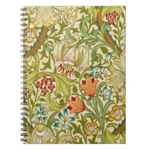 William Morris Golden Lily Vintage Pre-Raphaelite Notebook