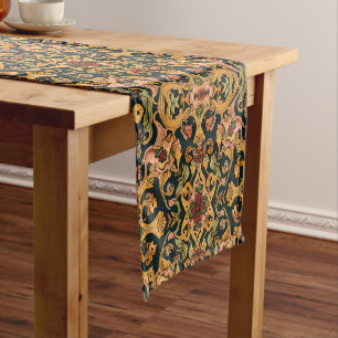William Morris Golden Lily Vintage Pre-Raphaelite Short Table Runner