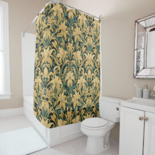 William Morris Golden Lily Vintage Pre-Raphaelite Shower Curtain