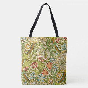 William Morris Golden Lily Vintage Pre-Raphaelite Tote Bag