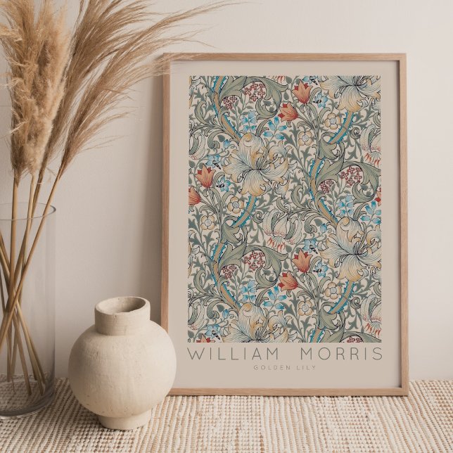 William Morris Golden Lily Wall Art Print (Creator Uploaded)