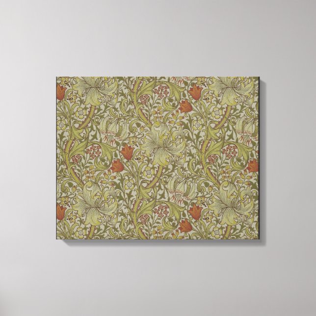 William Morris Golden Lily Willow Bough Pattern Canvas Print (Front)