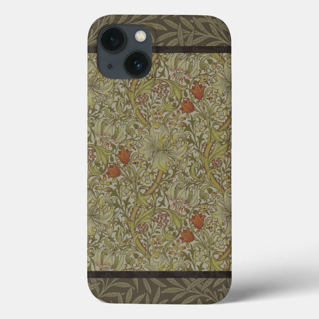 William Morris Golden Lily Willow Bough Pattern Case-Mate iPhone Case (Back)