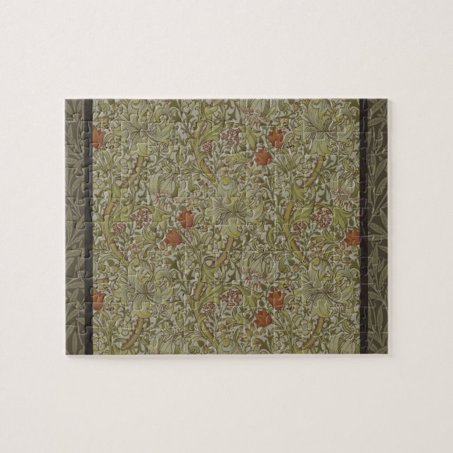 William Morris Golden Lily Willow Bough Pattern Jigsaw Puzzle (Horizontal)
