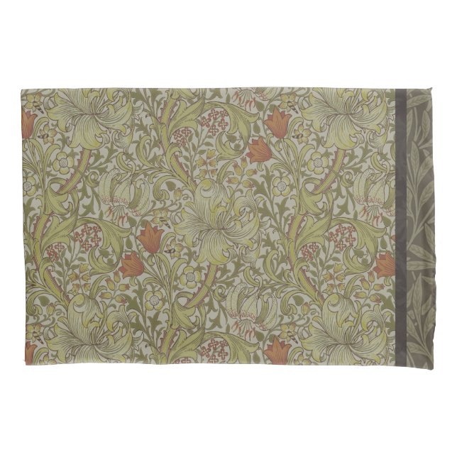 William Morris Golden Lily Willow Bough Pattern Pillowcase (Front)