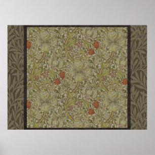 William Morris Golden Lily Willow Bough Pattern Poster
