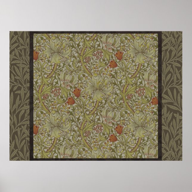 William Morris Golden Lily Willow Bough Pattern Poster (Front)