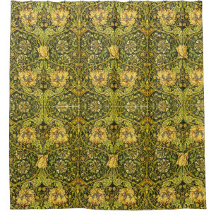 William Morris Golden the honeysuckle 2 Shower Curtain