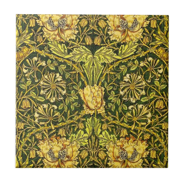 William Morris Golden the honeysuckle 2 Tile (Front)