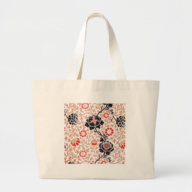 William Morris Grafton Botanic Art Design Large Tote Bag (Front)