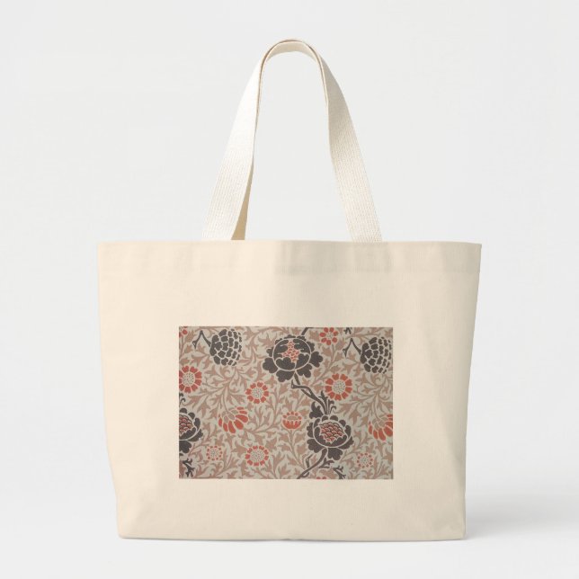 William Morris Grafton Botanic Art Design Large Tote Bag (Front)