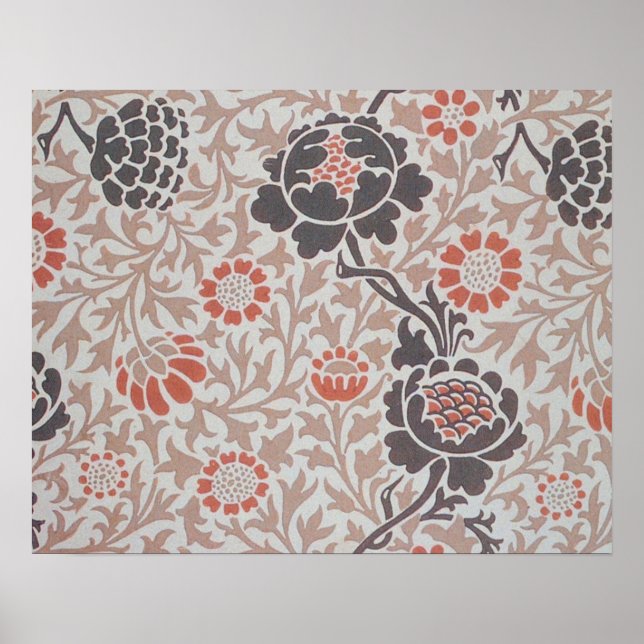 William Morris Grafton Botanic Art Design Poster (Front)