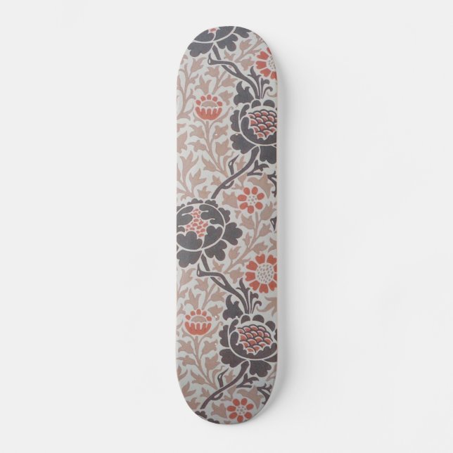 William Morris Grafton Botanic Art Design Skateboard (Front)