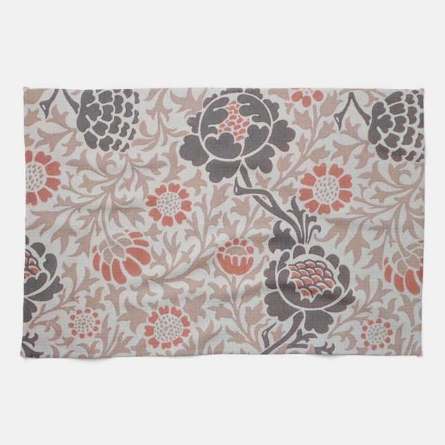 William Morris Grafton Botanic Art Design Tea Towel (Horizontal)