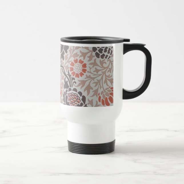 William Morris Grafton Botanic Art Design Travel Mug (Right)