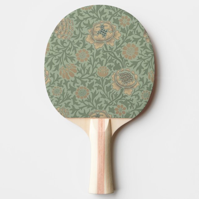 William Morris Grafton Floral Pattern Sage Green  Ping Pong Paddle (Front)