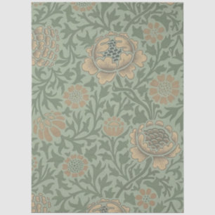 William Morris Grafton Floral Pattern Sage Green Tissue Paper