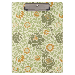 William Morris Grafton Sage Green Floral Pattern Clipboard