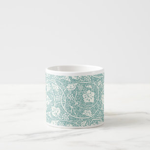 William Morris Grape Pattern Teal Turquoise Espresso Cup