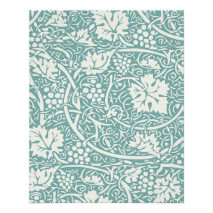 William Morris Grape Pattern Teal Turquoise Poster