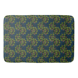William Morris Grape & Vine Red Green Blue Bath Mat