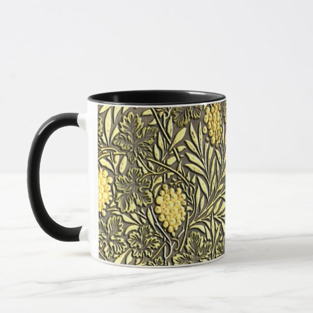 William Morris grapes pattern Mug (Left)