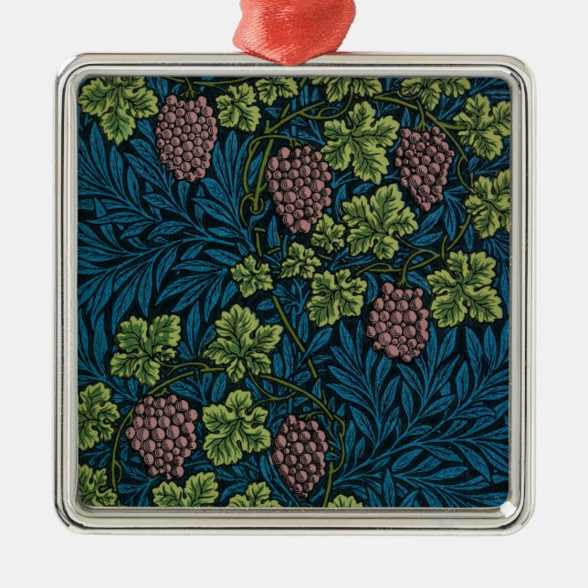 William Morris Grapevine Pattern (Wine Vines) Metal Tree Decoration (Front)