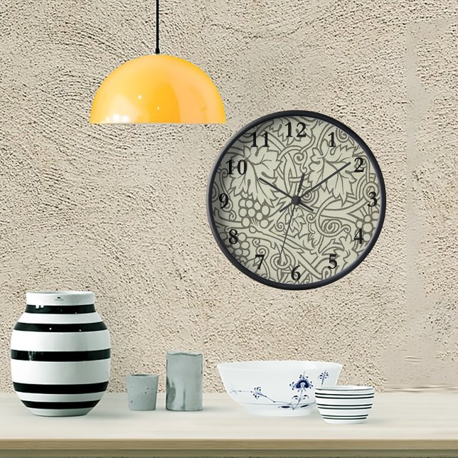William Morris Grapevine Sage Wallpaper Clock (Creator Uploaded)